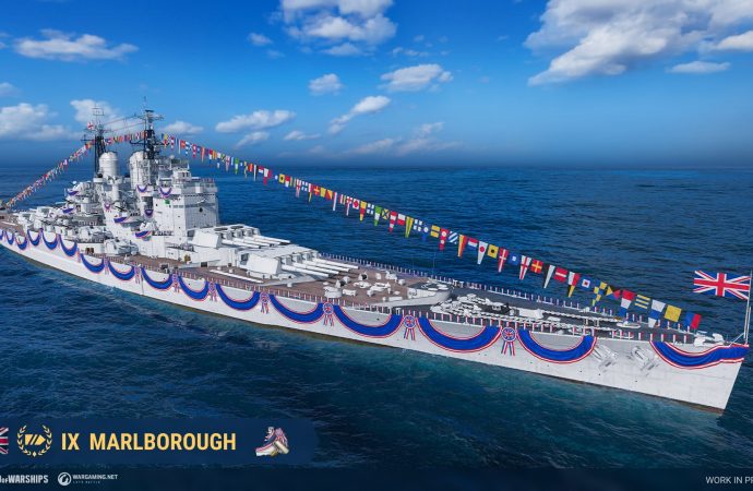 La corazzata britannica Marlborough nel prossimo Cantiere Navale